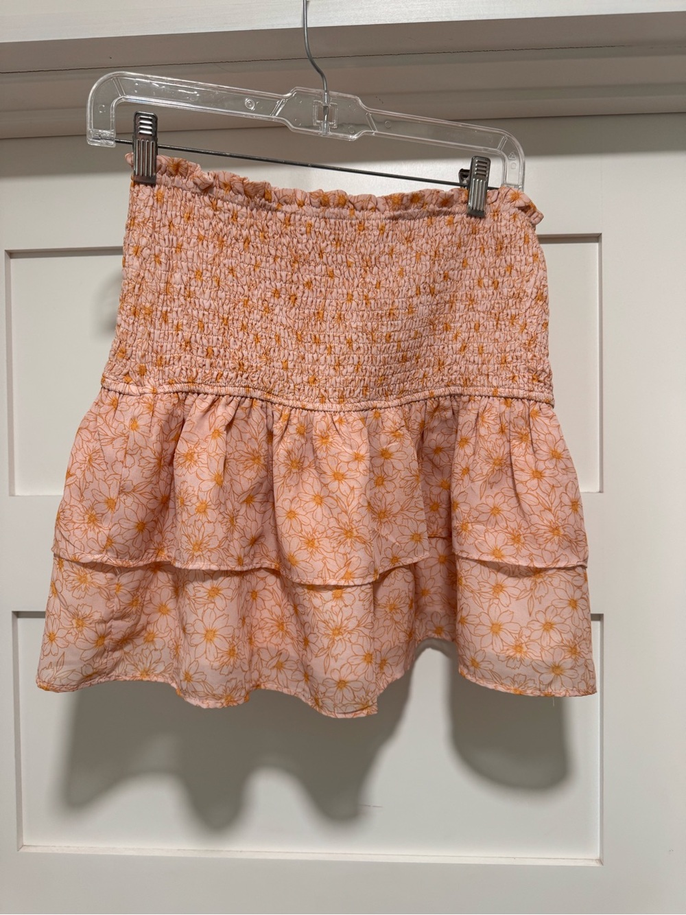 Smocked Tiered Floral Tube Top